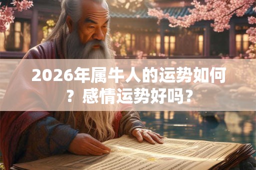 2026年属牛人的运势如何?感情运势好吗? 2026年属牛人的运势如何?感情运势好吗?