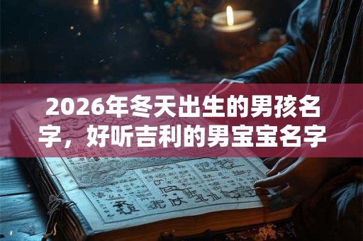 2026年冬天出生的男孩名字，好听吉利的男宝宝名字