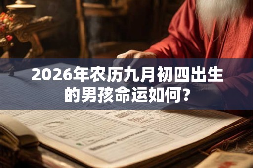 2026年农历九月初四出生的男孩命运如何? 2026年农历九月初四出生的男孩命运如何?