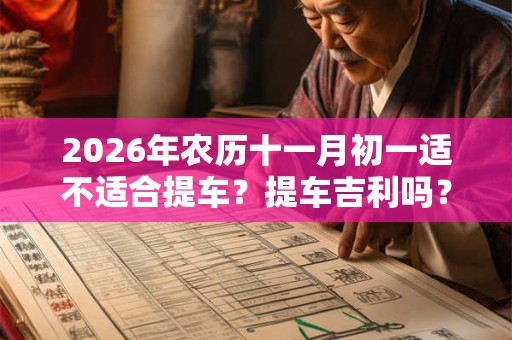 2026年农历十一月初一适不适合提车?提车吉利吗? 2026年农历十一月初一适不适合提车?提车吉利吗?