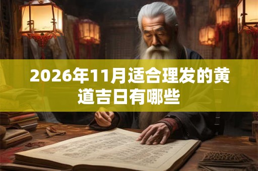 2026年11月适合理发的黄道吉日有哪些