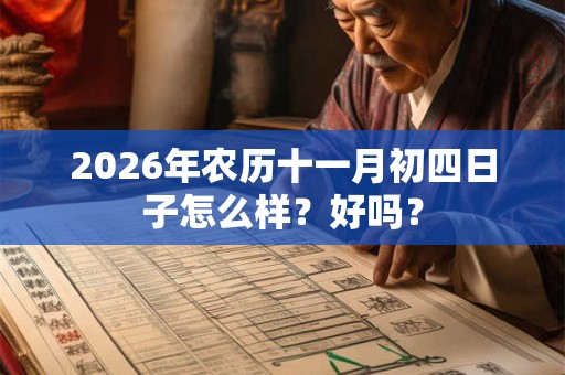 2026年农历十一月初四日子怎么样？好吗？