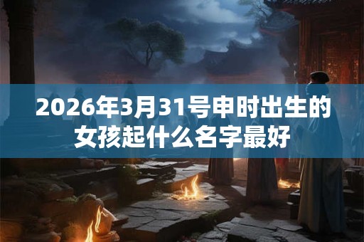 2026年3月31号申时出生的女孩起什么名字最好 2026年3月31号申时出生的女孩起什么名字最好