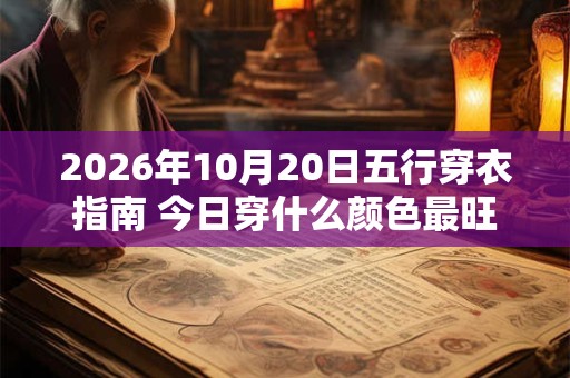 2026年10月20日五行穿衣指南 今日穿什么颜色最旺运 2026年10月20日五行穿衣指南 今日穿什么颜色最旺运