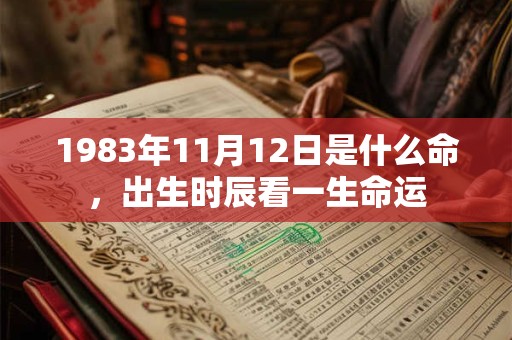 1983年11月12日是什么命,出生时辰看一生命运 1983年11月12日是什么命,出生时辰看一生命运