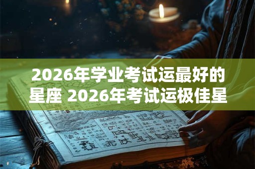 2026年学业考试运最好的星座 2026年考试运极佳星座 2026年学业考试运最好的星座 2026年考试运极佳星座
