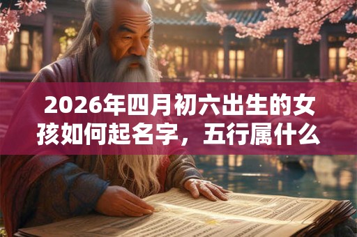 2026年四月初六出生的女孩如何起名字,五行属什么 2026年四月初六出生的女孩如何起名字,五行属什么