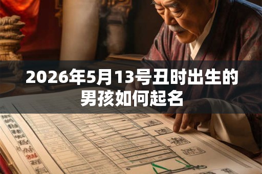 2026年5月13号丑时出生的男孩如何起名 2026年5月13号丑时出生的男孩如何起名