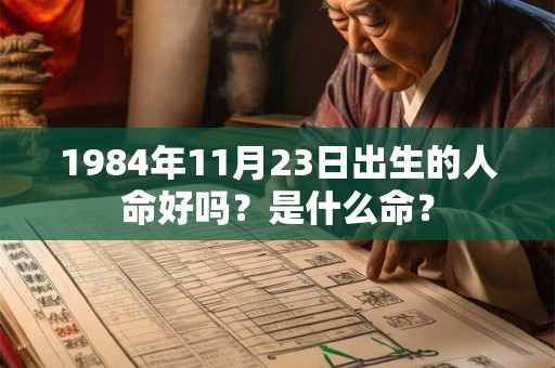 1984年11月23日出生的人命好吗?是什么命? 1984年11月23日出生的人命好吗?是什么命?