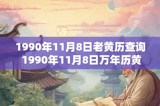 1990年11月8日老黄历查询 1990年11月8日万年历黄道吉日 1990年11月8日老黄历查询 1990年11月8日万年历黄道吉日