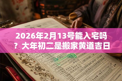 2026年2月13号能入宅吗？大年初二是搬家黄道吉日吗