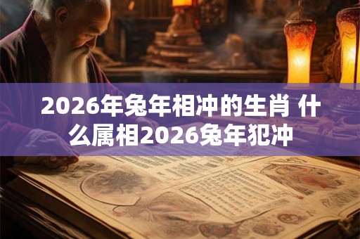 2026年兔年相冲的生肖 什么属相2026兔年犯冲
