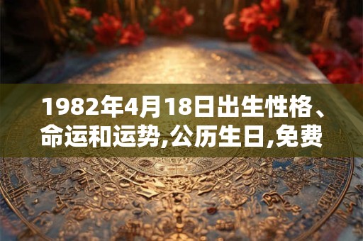 1982年4月18日出生性格、命运和运势,公历生日,免费算命 1982年4月18日出生性格、命运和运势,公历生日,免费算命