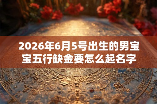2026年6月5号出生的男宝宝五行缺金要怎么起名字 2026年6月5号出生的男宝宝五行缺金要怎么起名字