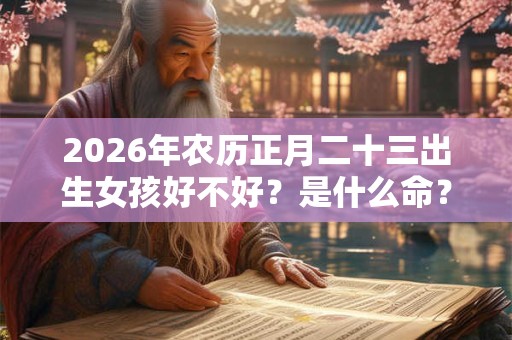 2026年农历正月二十三出生女孩好不好？是什么命？