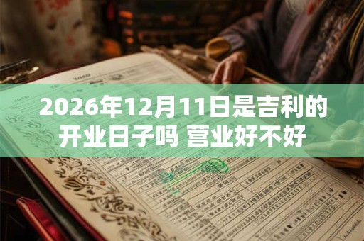 2026年12月11日是吉利的开业日子吗 营业好不好 2026年12月11日是吉利的开业日子吗 营业好不好