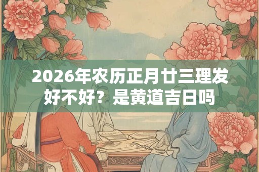 2026年农历正月廿三理发好不好？是黄道吉日吗