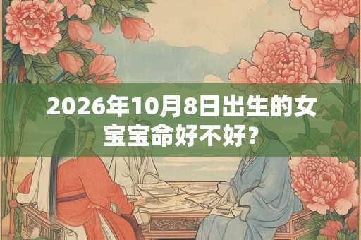 2026年10月8日出生的女宝宝命好不好？