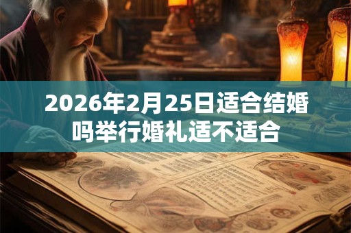 2026年2月25日适合结婚吗举行婚礼适不适合 2026年2月25日适合结婚吗举行婚礼适不适合