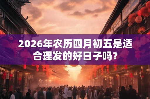 2026年农历四月初五是适合理发的好日子吗? 2026年农历四月初五是适合理发的好日子吗?