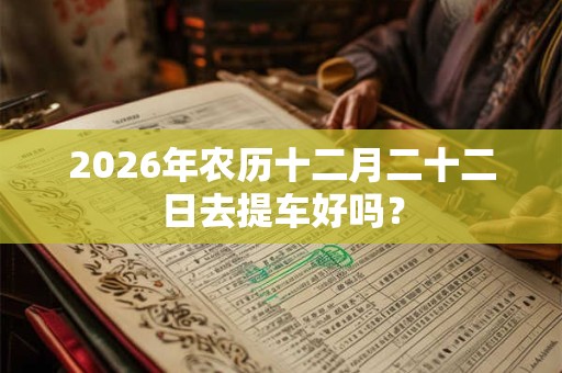 2026年农历十二月二十二日去提车好吗？