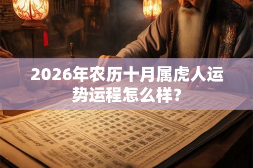 2026年农历十月属虎人运势运程怎么样? 2026年农历十月属虎人运势运程怎么样?