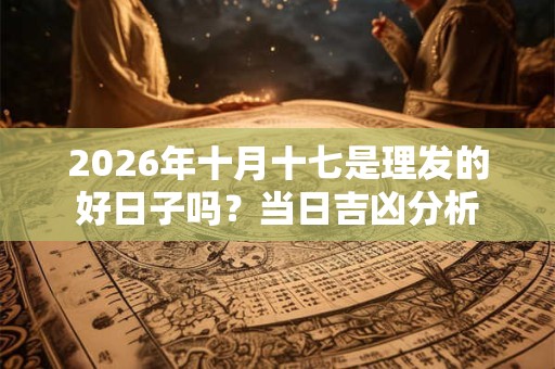 2026年十月十七是理发的好日子吗?当日吉凶分析 2026年十月十七是理发的好日子吗?当日吉凶分析