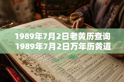 1989年7月2日老黄历查询 1989年7月2日万年历黄道吉日 1989年7月2日老黄历查询 1989年7月2日万年历黄道吉日