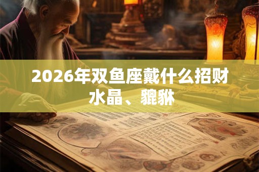 2026年双鱼座戴什么招财 水晶、貔貅 2026年双鱼座戴什么招财 水晶、貔貅