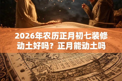 2026年农历正月初七装修动土好吗?正月能动土吗 2026年农历正月初七装修动土好吗?正月能动土吗
