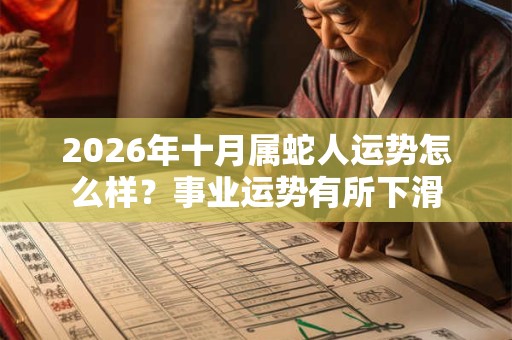 2026年十月属蛇人运势怎么样?事业运势有所下滑 2026年十月属蛇人运势怎么样?事业运势有所下滑