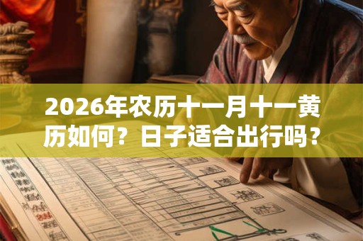 2026年农历十一月十一黄历如何?日子适合出行吗? 2026年农历十一月十一黄历如何?日子适合出行吗?