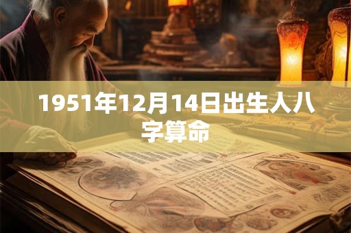 1951年12月14日出生人八字算命