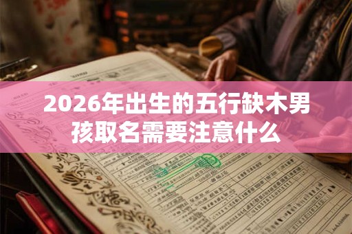2026年出生的五行缺木男孩取名需要注意什么 2026年出生的五行缺木男孩取名需要注意什么