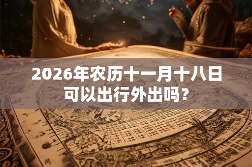 2026年农历十一月十八日可以出行外出吗？