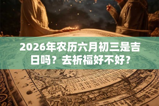 2026年农历六月初三是吉日吗?去祈福好不好? 2026年农历六月初三是吉日吗?去祈福好不好?