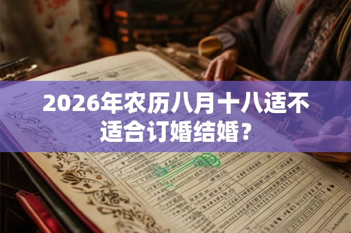 2026年农历八月十八适不适合订婚结婚？