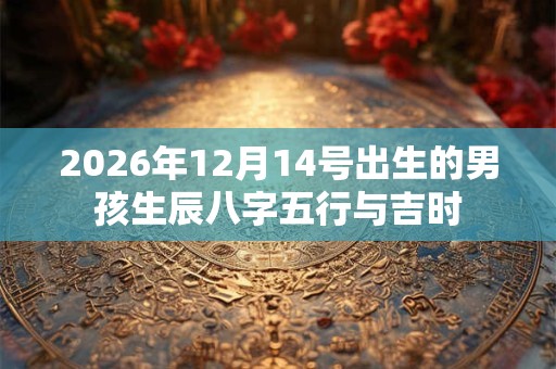 2026年12月14号出生的男孩生辰八字五行与吉时 2026年12月14号出生的男孩生辰八字五行与吉时