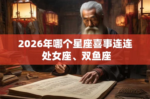 2026年哪个星座喜事连连 处女座、双鱼座 2026年哪个星座喜事连连 处女座、双鱼座