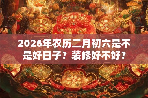 2026年农历二月初六是不是好日子?装修好不好? 2026年农历二月初六是不是好日子?装修好不好?