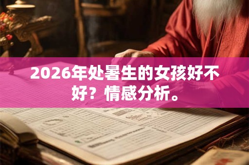2026年处暑生的女孩好不好？情感分析。