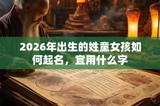 2026年出生的姓童女孩如何起名，宜用什么字