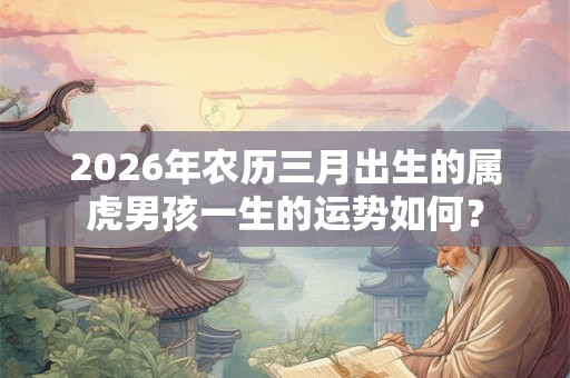 2026年农历三月出生的属虎男孩一生的运势如何？