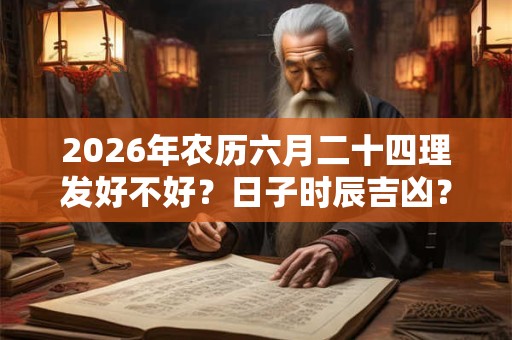 2026年农历六月二十四理发好不好?日子时辰吉凶? 2026年农历六月二十四理发好不好?日子时辰吉凶?