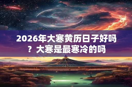 2026年大寒黄历日子好吗?大寒是最寒冷的吗 2026年大寒黄历日子好吗?大寒是最寒冷的吗