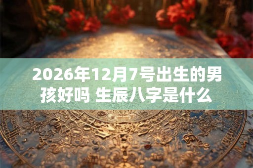 2026年12月7号出生的男孩好吗 生辰八字是什么 2026年12月7号出生的男孩好吗 生辰八字是什么