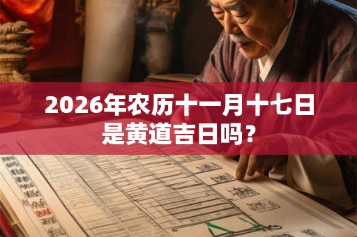 2026年农历十一月十七日是黄道吉日吗? 2026年农历十一月十七日是黄道吉日吗?