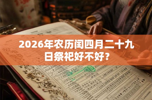 2026年农历闰四月二十九日祭祀好不好? 2026年农历闰四月二十九日祭祀好不好?