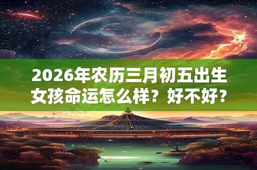 2026年农历三月初五出生女孩命运怎么样?好不好? 2026年农历三月初五出生女孩命运怎么样?好不好?