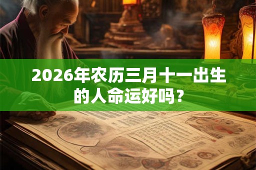 2026年农历三月十一出生的人命运好吗? 2026年农历三月十一出生的人命运好吗?